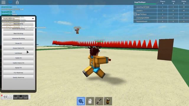 Roblox - How to walk with spikes on your head! смотреть онлайн