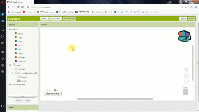 MIT APP INVERTOR 18... Listpicker tutorial in tamil