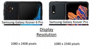 Samsung Galaxy Xcover 6 Pro vs Samsung Galaxy Xcover Pro Comparison