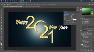 Happy New Year Poster Design || Photoshop Tutorial