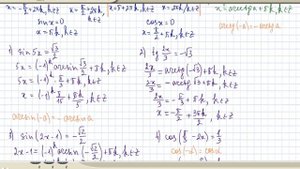 Как решать простейшие тригонометрические уравнения и уравнения, приводимые к простейшим. Урок # 42