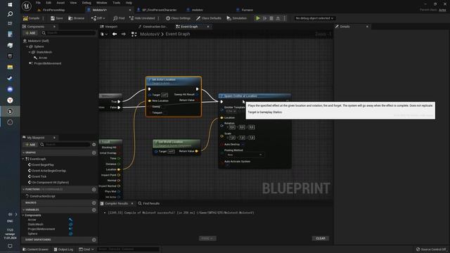 Гайд как сделать коктейль молотова в Unreal Engine 5 смотреть онлайн