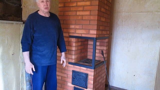 отличная печь с плитой для дачи 1ч (первая растопка) смотреть онлайн