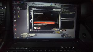 Mercedes Benz W203 220CDI OM 646 Chip tuning Part3. Считываем сток прошивку через OBD2 прибором KES
