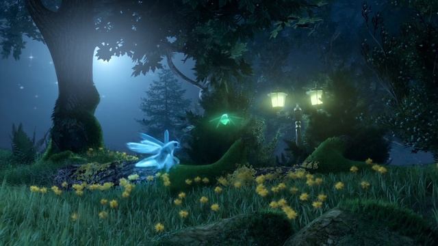 Enchanted forest of fireflies animation (Blender 3D) смотреть онлайн