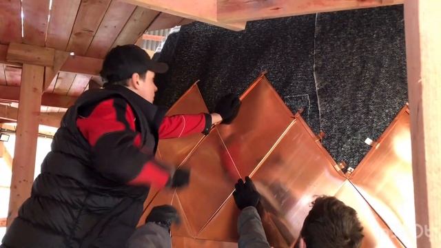 Медная шашка. Ударная работа на кровле команды профессионалов Руф Сервис