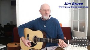 Acoustic Blues Guitar Lesson Tablature