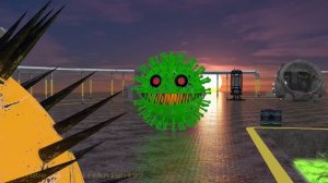 Two Robot Pacmans vs Omicron-Bot Monster vs Pacman & Ms Pacman