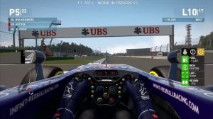 F1 2014 Cockpit Cam Gameplay - Hockenheim Germany