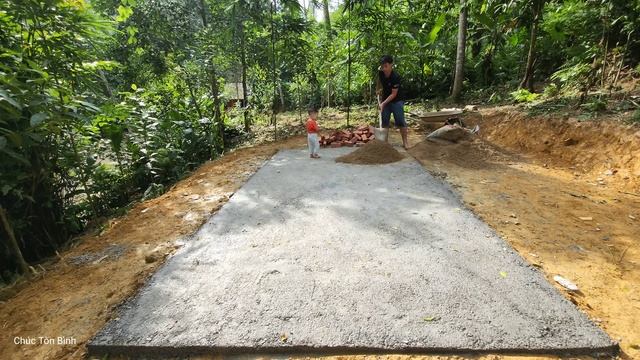 The technique of building a pig house with cement and red bricks - Chúc Tòn Bình