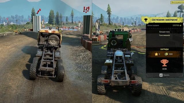 SnowRunner Соревнования Azov 64131 и Tatra PHOENIX смотреть онлайн