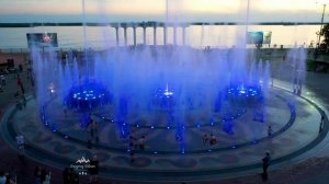 Пешеходный свето-динамический фонтан, Хабаровск