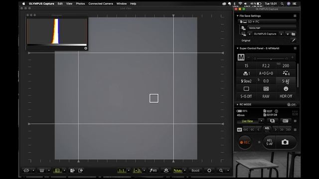 Olympus Tethered Shooting - Olympus Capture