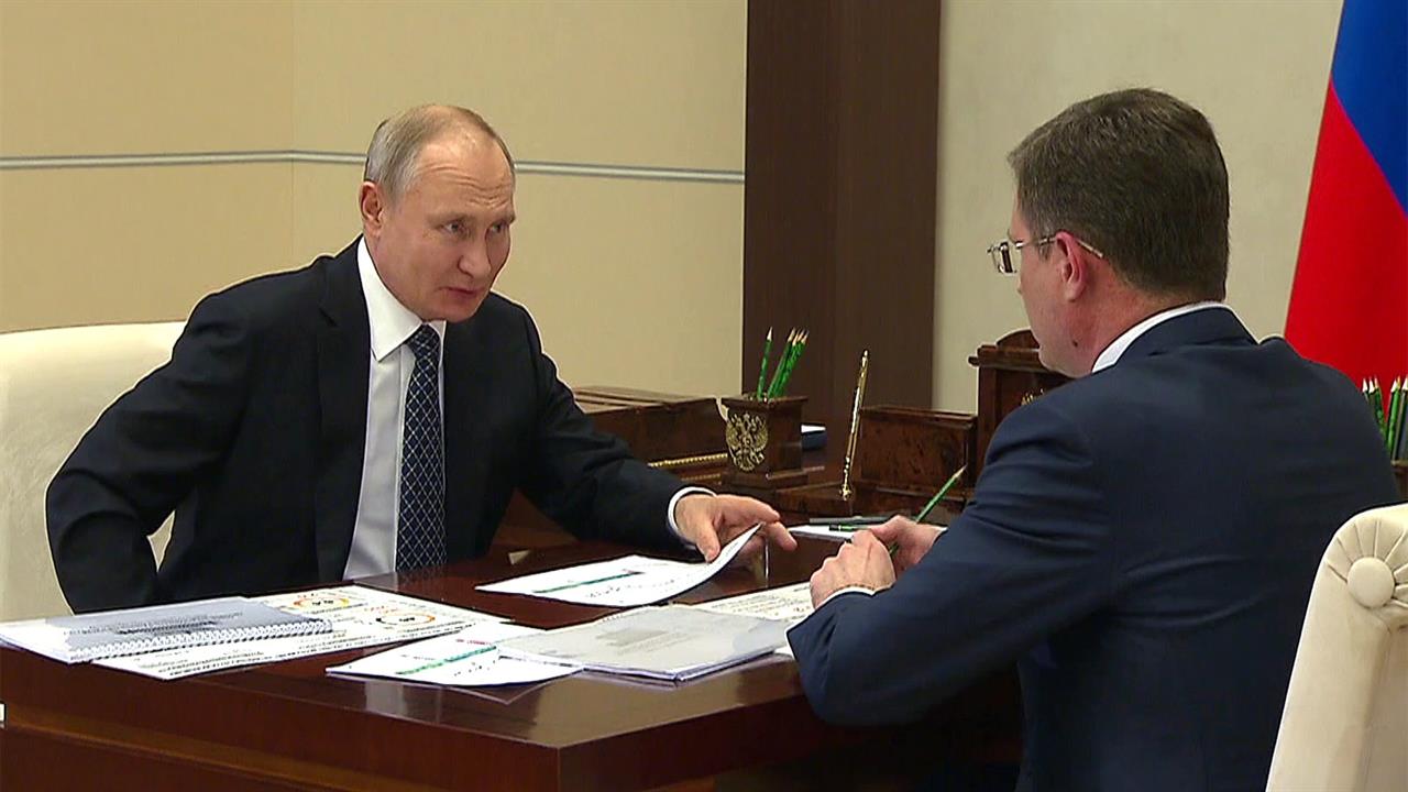 В день энергетика Владимир Путин обсудил перспективы отрасли с вице-премьером Александром Новаком