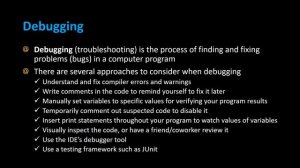 Java Program Bugs and Software Debugging Overview - Java Tutorial  - Appficial
