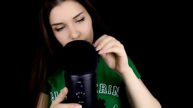 ASMR Microphone Scratching Stroking Brushing  АСМР Царапанье Поглаживание Шкрябанье
