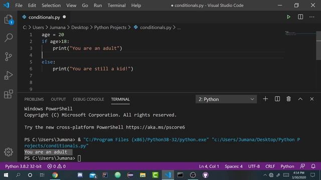 Python Conditionals - If Elif Else Statements