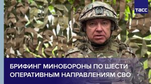 Брифинг Минобороны по шести оперативным направлениям специальной военной операции на Украине