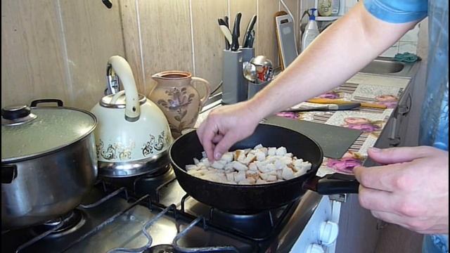 Гренки | сухарики | из хлеба смотреть онлайн