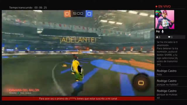 Road to diamond Rocket League sxs y promo de canales