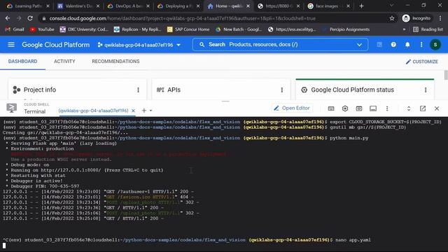 Deploying a Python flask web application to app engine flexible || Valentine's day challenge 2022❤️ смотреть онлайн