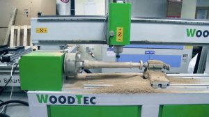 Токарно-фрезерный станок с ЧПУ WoodTec T 1200. Презентация оборудования | Станок в работе