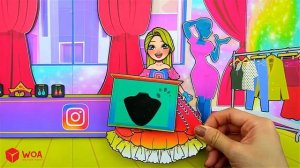 [?paper diy?] Social Network Disney Princess Makeup and Dress Up | Rapunzel Compilation 놀이 종이