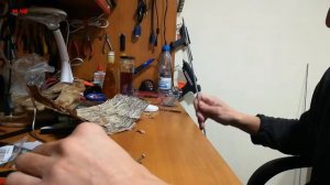 Рукоятка для ножа из пробки и бересты. Делаем сами.