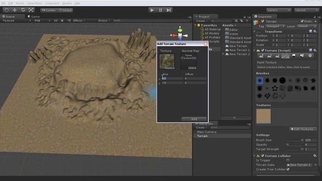 Unity3d Tutorial #2 Создание простого ландшафта