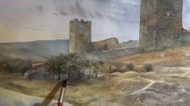 Рисуем Генуэзскую Крепость в Феодосии. Часть 4 смотреть онлайн