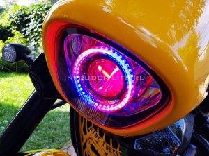 Установка динамической фары "Devil’s Eye 3" на Suzuki Boulevard M109R / Intruder M1800R / VZR1800.