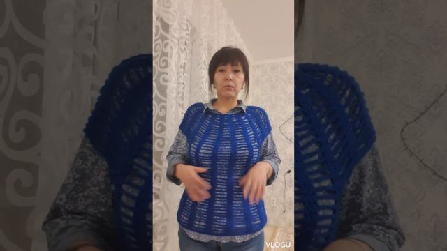 Идея быстрого вязания простой жилетки крючком или сарафана для пляжа