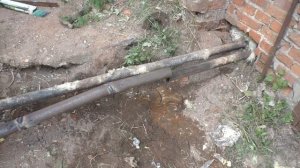 Водопровода ёк ,замена трубы диаметр 50