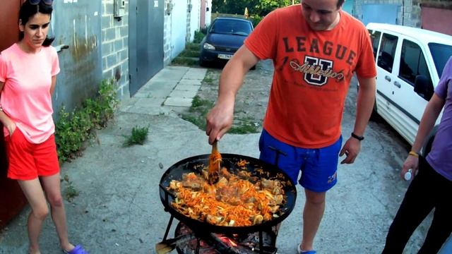 Готовим Вкуснейший Плов на сковороде из дисковой бороны