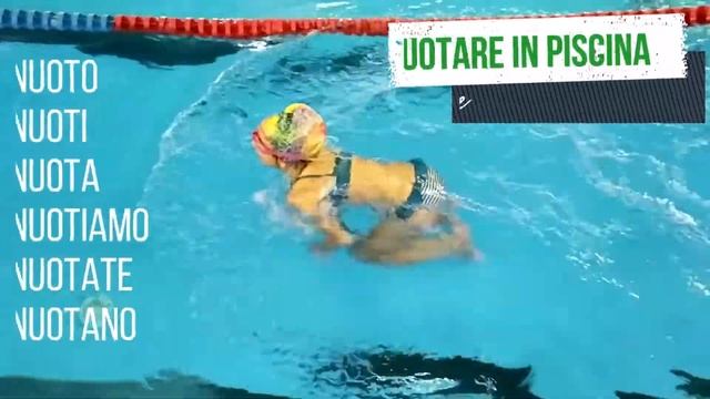 Спрягаем итальянский глагол NUOTARE ?♀️? | Итальянский с Джулией для детей ?