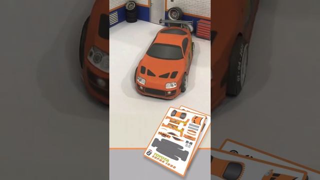 Paper model Toyota supra | paper craft