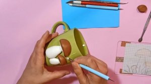 ?Мастер-класс: Декор кружки из полимерной глины /  Гриб из полимерной глины / How to mold a mushoom