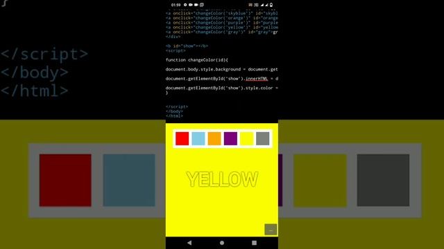 Text Color Change Background Project | #javascript #html #viral #java #project #textv#color