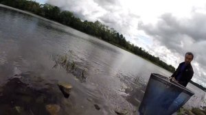 на лодке на остров Ленина (река Волхов)