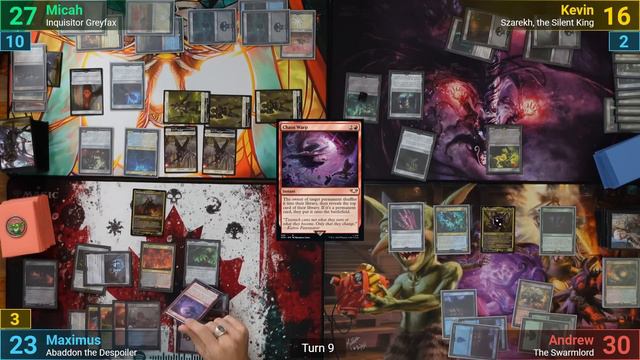 Who's the most grim dark? Swarmlord vs Greyfax vs Abaddon vs Szarekh #MTGxWH40K #edh #cmdr game pla смотреть онлайн