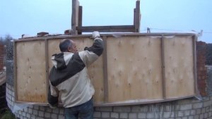 Строим дом из керамзитобетона. Эркер. (часть 3)