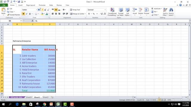 Ms Excel II Cell Formatting II Class 3 смотреть онлайн