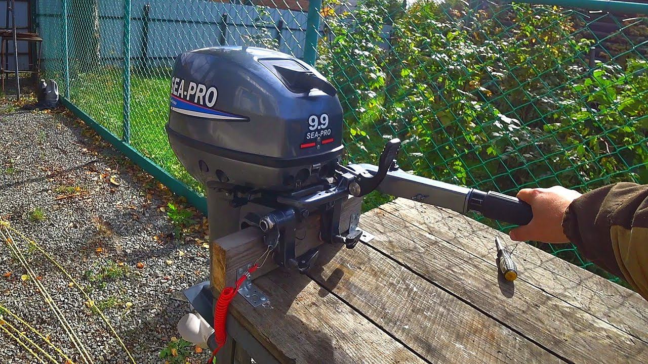 sea pro 9.9 (15 ) сеа про 9.9 замена сальников / вода в редукторе / разборка редуктора / смотреть онлайн