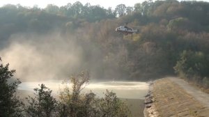 Работа пожарного вертолета