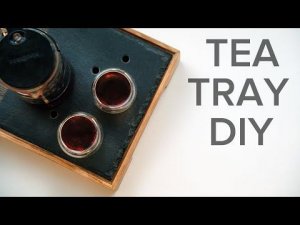 Tea Tray From Slate For Tea Ceremony : DIY