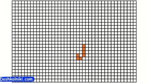 Как рисовать Цифру 5 (цифра пять) по клеточкам. Урок рисования для детей по шагам легко, пиксель-ар