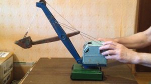 АЗЛК Экскаватор Игрушка Советская Жестяная