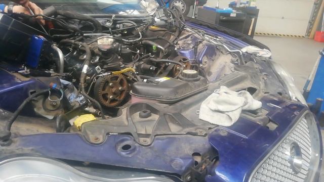 Jaguar XF TDV6 3.0 155kw timing belt, timing chain, valve cover replacement...
