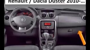 RENAULT DACIA DUSTER diagnostic OBD port connector socket location OBD2 DLC DATA LINK CONNECTOR