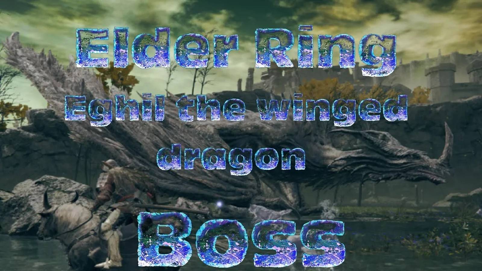 Elden RinG босс Эгхил крылатый дракон